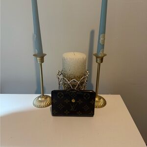 Louis Vuitton Monogram Wallet - Black and Brown